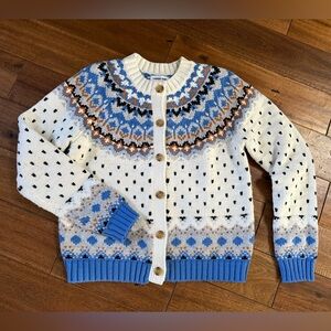 Lands End sweater cardigan women’s small
